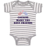 Baby Clothes Cousins Make The Best Friends Baby Bodysuits Boy & Girl Cotton