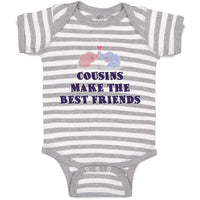 Baby Clothes Cousins Make The Best Friends Baby Bodysuits Boy & Girl Cotton