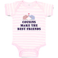 Baby Clothes Cousins Make The Best Friends Baby Bodysuits Boy & Girl Cotton