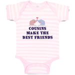 Baby Clothes Cousins Make The Best Friends Baby Bodysuits Boy & Girl Cotton