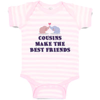 Baby Clothes Cousins Make The Best Friends Baby Bodysuits Boy & Girl Cotton