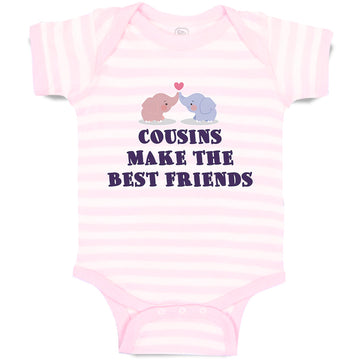 Baby Clothes Cousins Make The Best Friends Baby Bodysuits Boy & Girl Cotton