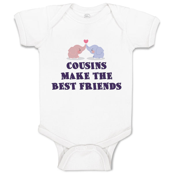 Baby Clothes Cousins Make The Best Friends Baby Bodysuits Boy & Girl Cotton