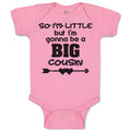 Baby Clothes So I'M Little but I'M Gonna Be A Big Cousin Baby Bodysuits Cotton