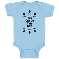 Baby Clothes You Can Do This Dad Baby Bodysuits Boy & Girl Cotton