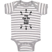 Baby Clothes You Can Do This Dad Baby Bodysuits Boy & Girl Cotton