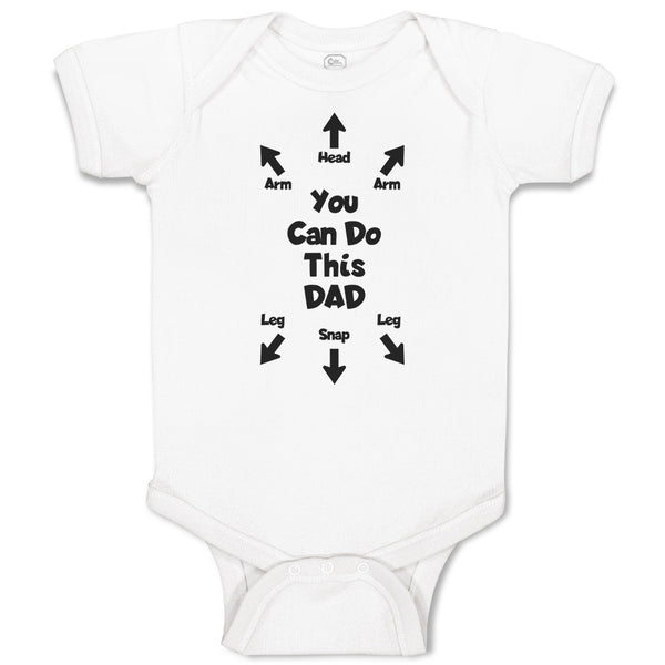 Baby Clothes You Can Do This Dad Baby Bodysuits Boy & Girl Cotton