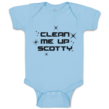 Baby Clothes Clean Me up Scotty Baby Bodysuits Boy & Girl Newborn Clothes Cotton