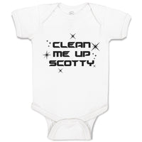 Baby Clothes Clean Me up Scotty Baby Bodysuits Boy & Girl Newborn Clothes Cotton