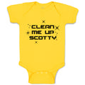 Baby Clothes Clean Me up Scotty Baby Bodysuits Boy & Girl Newborn Clothes Cotton