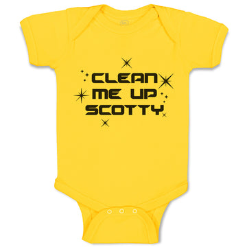 Baby Clothes Clean Me up Scotty Baby Bodysuits Boy & Girl Newborn Clothes Cotton