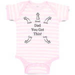 Baby Clothes Dad You Got This Baby Bodysuits Boy & Girl Newborn Clothes Cotton