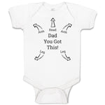 Baby Clothes Dad You Got This Baby Bodysuits Boy & Girl Newborn Clothes Cotton