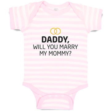 Baby Clothes Daddy Will You Marry My Mommy Baby Bodysuits Boy & Girl Cotton
