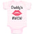 Baby Clothes Daddy's #Wcw with Lipstick Mark Baby Bodysuits Boy & Girl Cotton