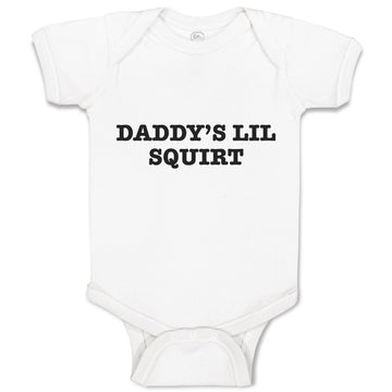 Baby Clothes Daddy's Lil Squirt Baby Bodysuits Boy & Girl Newborn Clothes Cotton