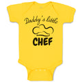 Baby Clothes Daddy's Little Chef Baby Bodysuits Boy & Girl Cotton