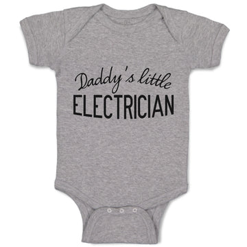 Baby Clothes Daddy's Little Electrician Baby Bodysuits Boy & Girl Cotton