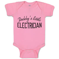Baby Clothes Daddy's Little Electrician Baby Bodysuits Boy & Girl Cotton