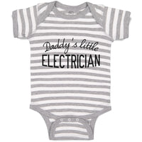 Baby Clothes Daddy's Little Electrician Baby Bodysuits Boy & Girl Cotton
