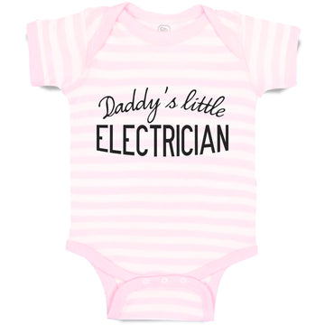 Baby Clothes Daddy's Little Electrician Baby Bodysuits Boy & Girl Cotton