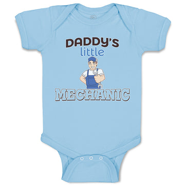 Baby Clothes Daddy's Little Mechanic Baby Bodysuits Boy & Girl Cotton