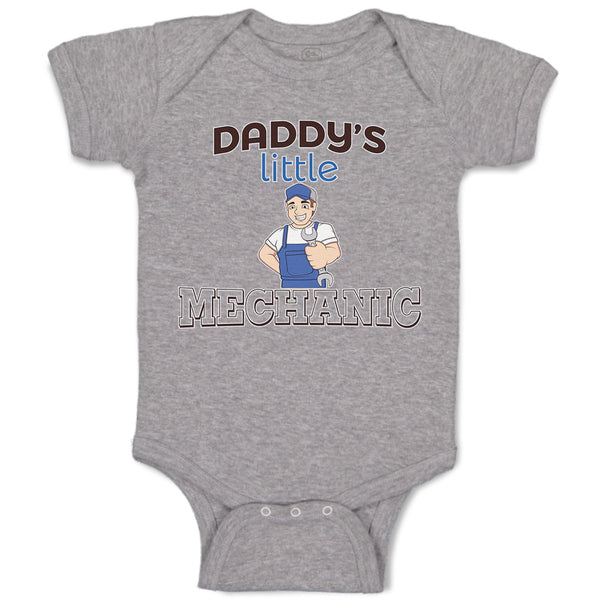 Baby Clothes Daddy's Little Mechanic Baby Bodysuits Boy & Girl Cotton