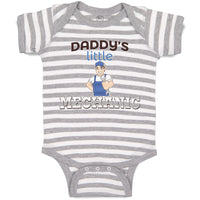 Baby Clothes Daddy's Little Mechanic Baby Bodysuits Boy & Girl Cotton