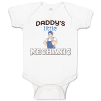 Baby Clothes Daddy's Little Mechanic Baby Bodysuits Boy & Girl Cotton