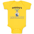 Baby Clothes Daddy's Little Mechanic Baby Bodysuits Boy & Girl Cotton