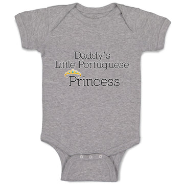 Baby Clothes Daddy's Little Portuguese Princess Baby Bodysuits Boy & Girl Cotton
