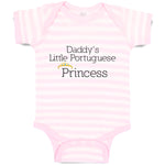 Baby Clothes Daddy's Little Portuguese Princess Baby Bodysuits Boy & Girl Cotton