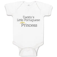 Baby Clothes Daddy's Little Portuguese Princess Baby Bodysuits Boy & Girl Cotton