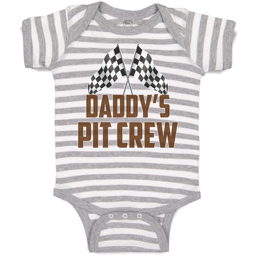 Baby Clothes Daddy's Pit Crew Baby Bodysuits Boy & Girl Newborn Clothes Cotton