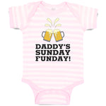 Baby Clothes Daddy's Sunday Funday! Baby Bodysuits Boy & Girl Cotton