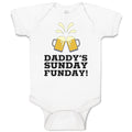 Baby Clothes Daddy's Sunday Funday! Baby Bodysuits Boy & Girl Cotton