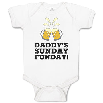 Baby Clothes Daddy's Sunday Funday! Baby Bodysuits Boy & Girl Cotton