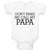 Baby Clothes Don'T Make Me Call My Papa Baby Bodysuits Boy & Girl Cotton