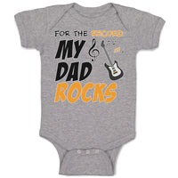 Baby Clothes For The Record My Dad Rocks Baby Bodysuits Boy & Girl Cotton