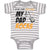 Baby Clothes For The Record My Dad Rocks Baby Bodysuits Boy & Girl Cotton