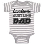 Baby Clothes Handsome Just like Dad Baby Bodysuits Boy & Girl Cotton