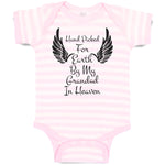 Baby Clothes Hand Picked for Earth by My Grandad in Heaven Baby Bodysuits Cotton