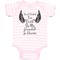 Baby Clothes Hand Picked for Earth by My Grandad in Heaven Baby Bodysuits Cotton