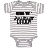 Baby Clothes Handsome like Daddy Baby Bodysuits Boy & Girl Cotton