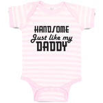 Baby Clothes Handsome like Daddy Baby Bodysuits Boy & Girl Cotton