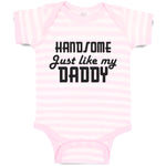 Baby Clothes Handsome like Daddy Baby Bodysuits Boy & Girl Cotton