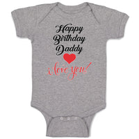 Baby Clothes Happy Birthday Daddy I Love You Baby Bodysuits Boy & Girl Cotton