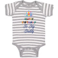 Baby Clothes Happy Birthday to My Daddy Baby Bodysuits Boy & Girl Cotton