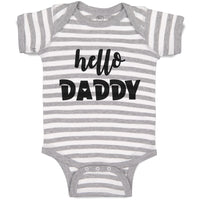 Baby Clothes Hello Daddy Baby Bodysuits Boy & Girl Newborn Clothes Cotton