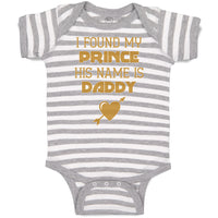 Baby Clothes I Found My Prince His Name Is Daddy Baby Bodysuits Cotton